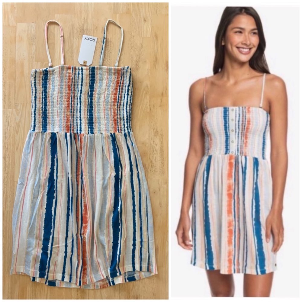NWT ROXY Striped Sundress Summerland Party
